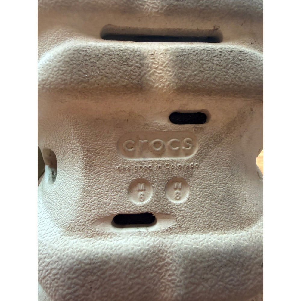 Crocs Echo Clog Tumbleweed Beige Sporty Streetwear Shoes Mens 6 Womens 8 - Picture 7 of 9